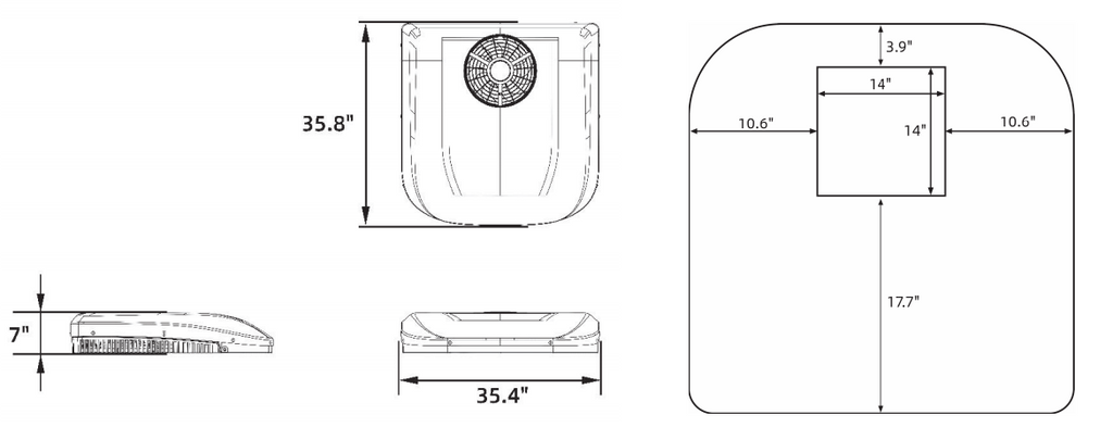 Velit 3000R - 24V/48V Rooftop Air Conditioner