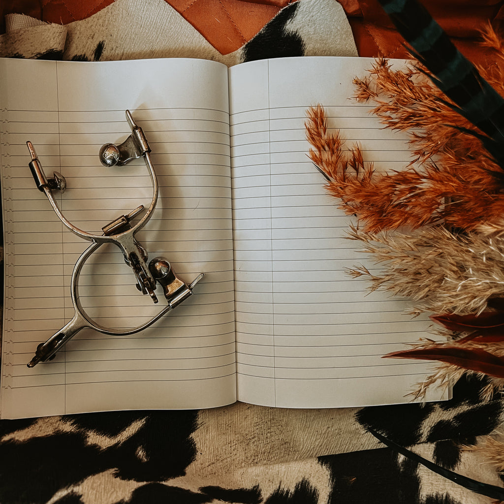 Cow Hide Print Lined Journals