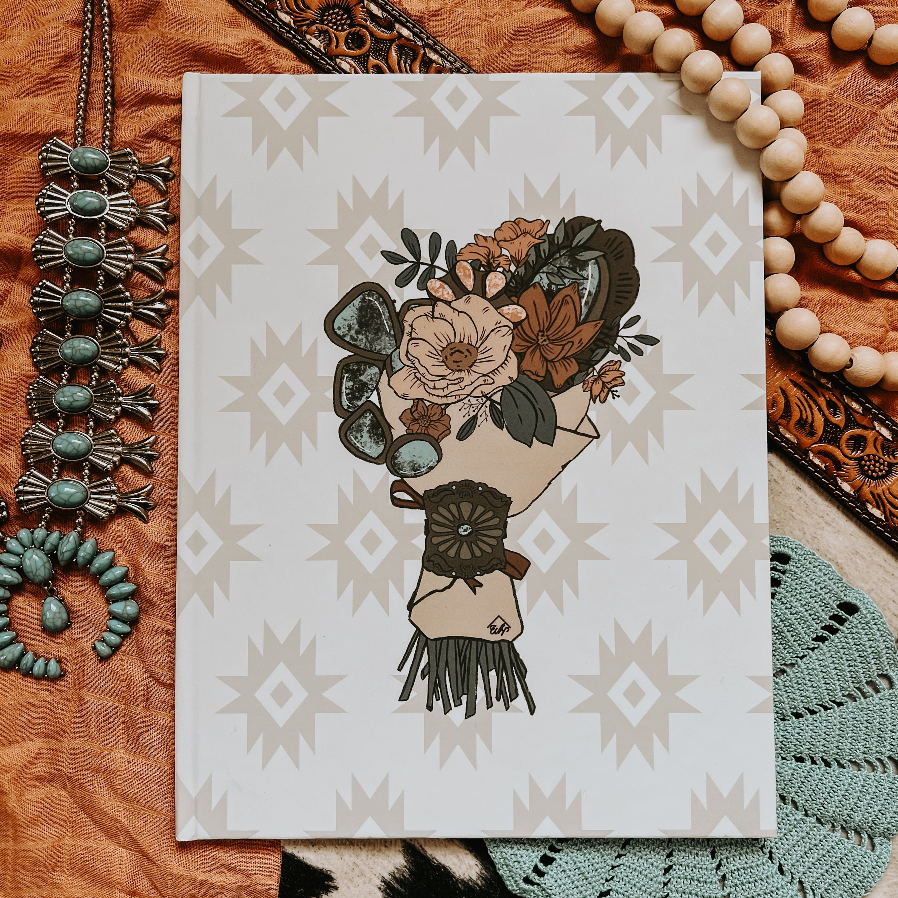 Wedding Book - Turquoise Bouquet Cover
