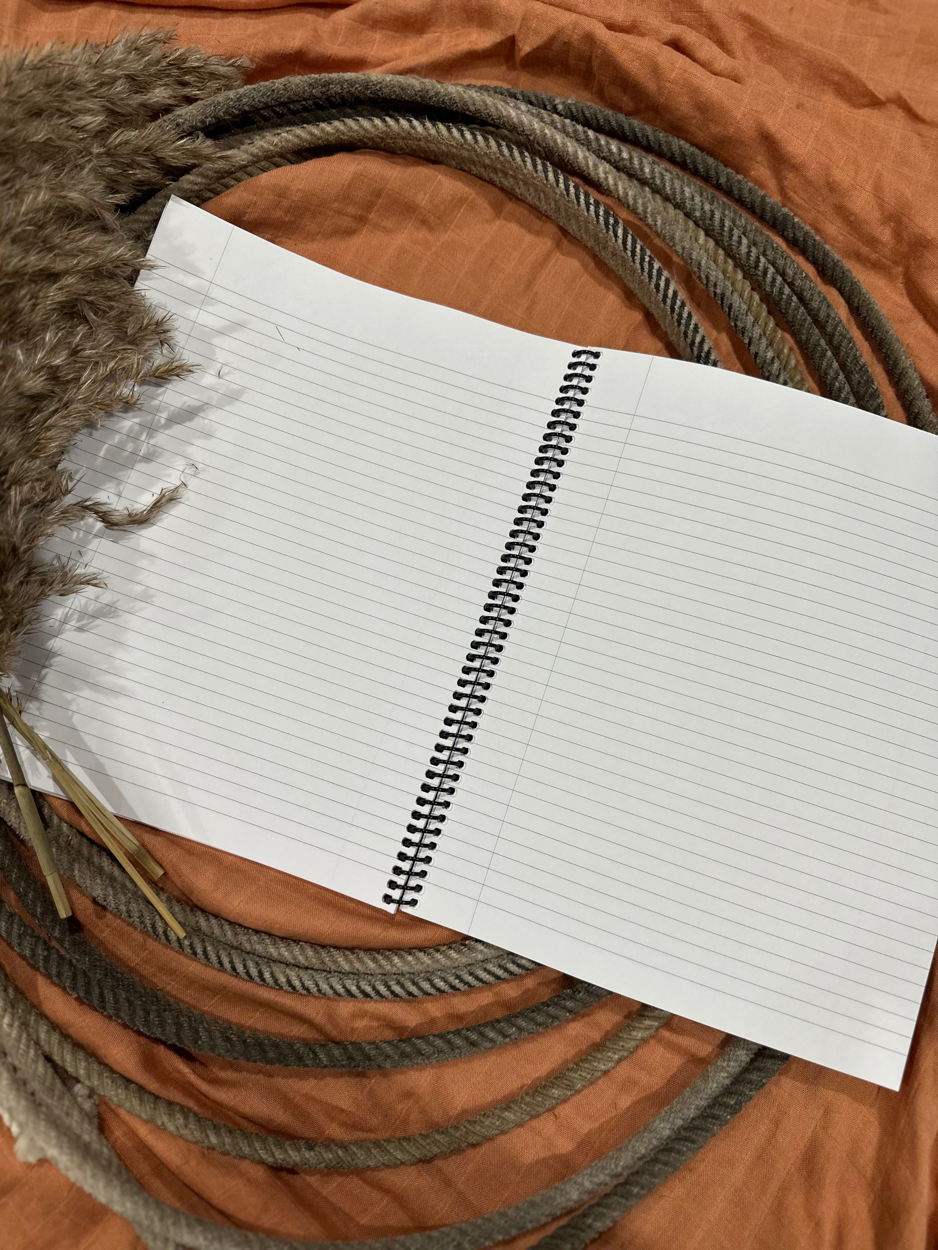 Trippy Saddle Lined Notebook