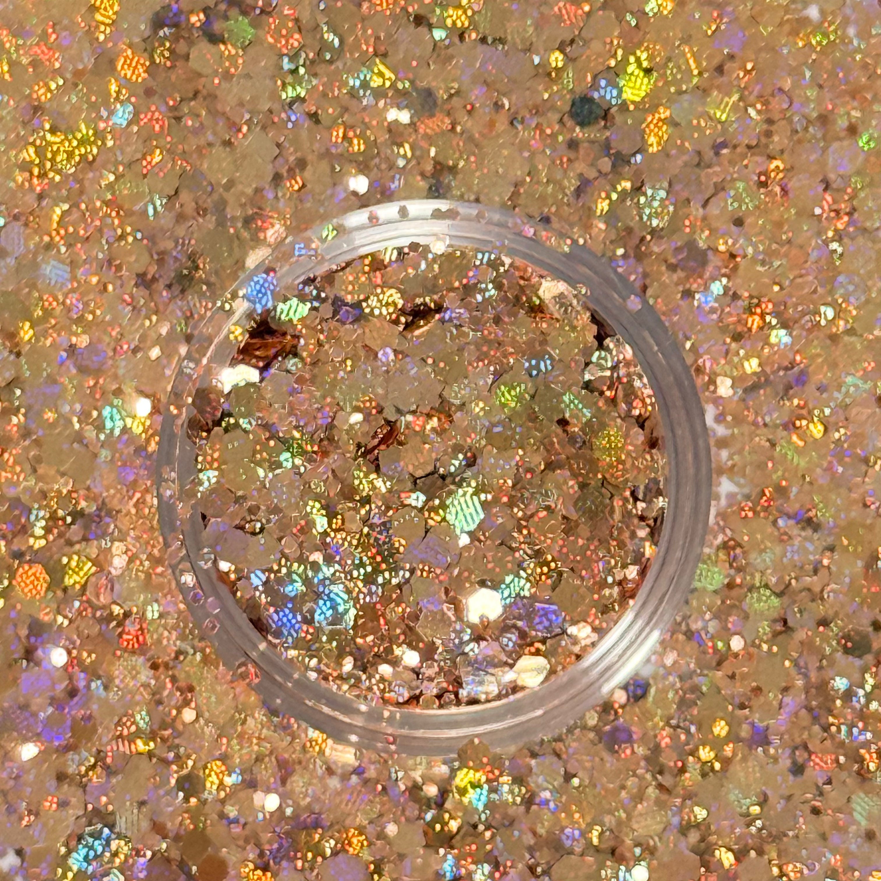 Glazed Peach - Textured Holo
